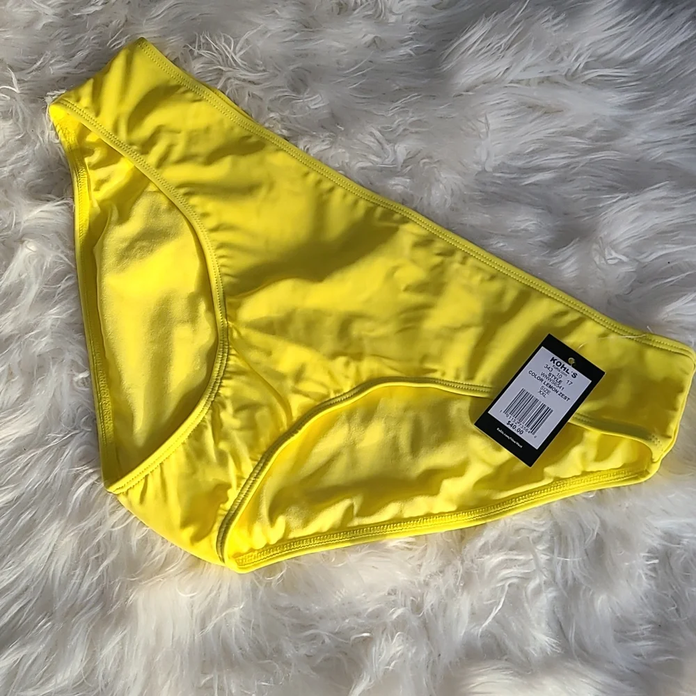 Nine West Swim Hipster. Size XXL. NWT Yellow - Picture 2 of 6